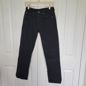 Calvin Klein Low Rider Black Jeans Womens Size 7 100% Cotton